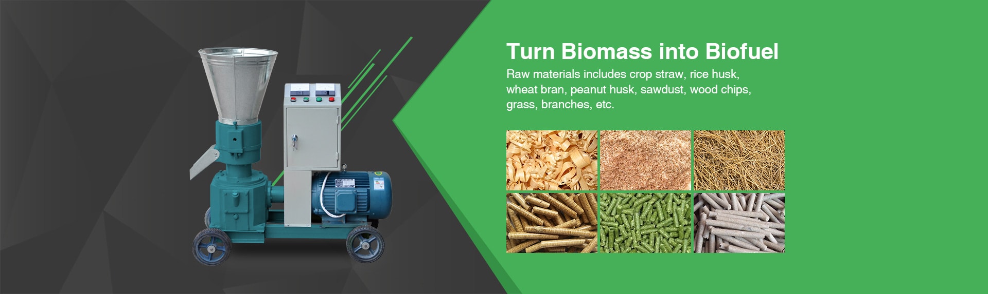 biomass materials for pellet making machine